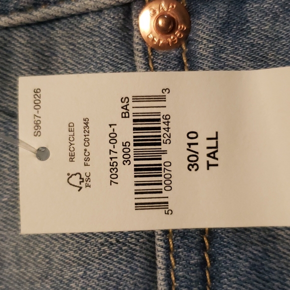 NWT GAP High Waist Straight Leg Jeans - Picture 7 of 7